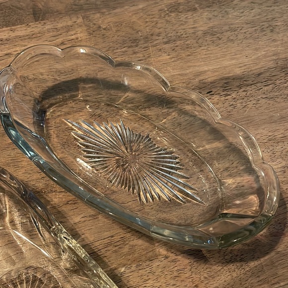 2 vintage glass condiment serving dishes or display 💎 - Picture 11 of 16